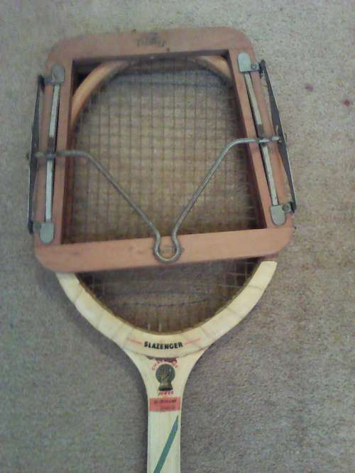 Vintage Slazenger Tennis Racquet plus Racquet Press