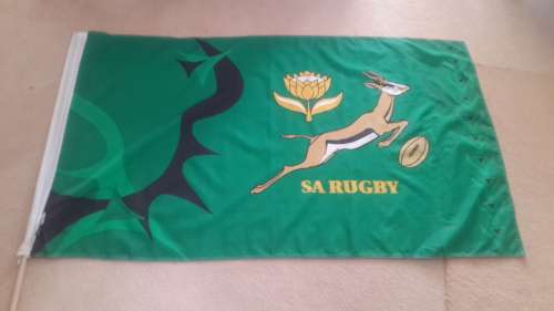 Official Licensed Springbok Rugby Flag (Large) Measures 1.5m X 900
