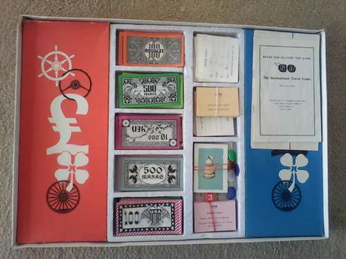 Rare 1950's Waddingtons GO Travel Game (Complete)