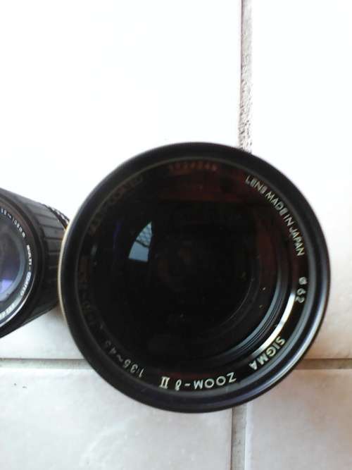 2 x Sigma Camera Lenses (70-250mm @ 35-105mm) Sold As One Lot
