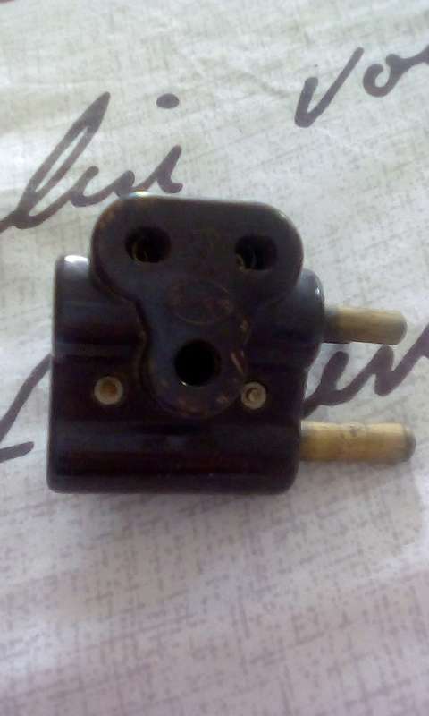 Vintage Bakelite Double Adaptors