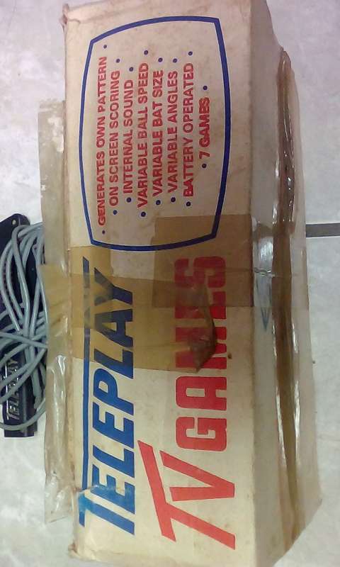 Retro Early 80's Teleplay TV Games Console (Includes Target Gun @ Original Box)
