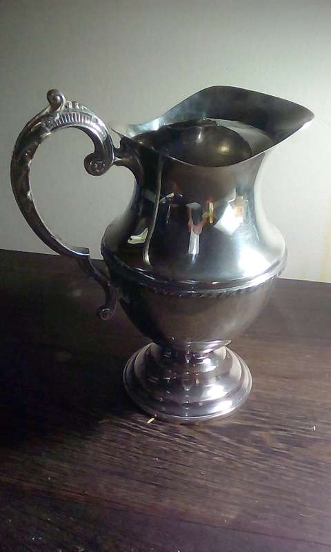 Vintage Silver Plated Seranco B M Mount Ice Water Jug