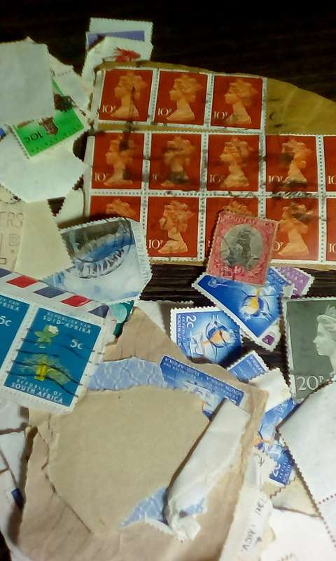 200 + Stamps in Box - Southern Rhodesia / RSA / British - See Description