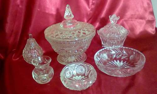 West German Lead Crystal  Dressing Table Set (ABSOLUTE MINT CONDITION)