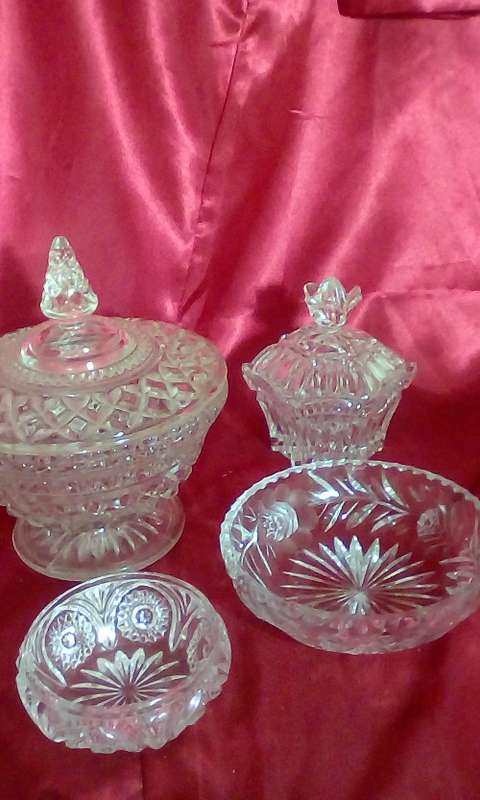 West German Lead Crystal  Dressing Table Set (ABSOLUTE MINT CONDITION)