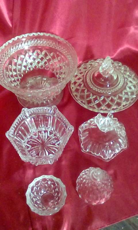 West German Lead Crystal  Dressing Table Set (ABSOLUTE MINT CONDITION)