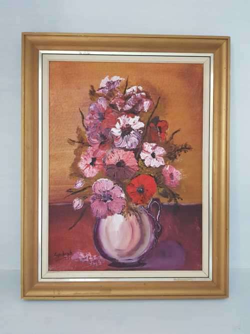 Original Oil On Board By South African Artist Lyn Bosch