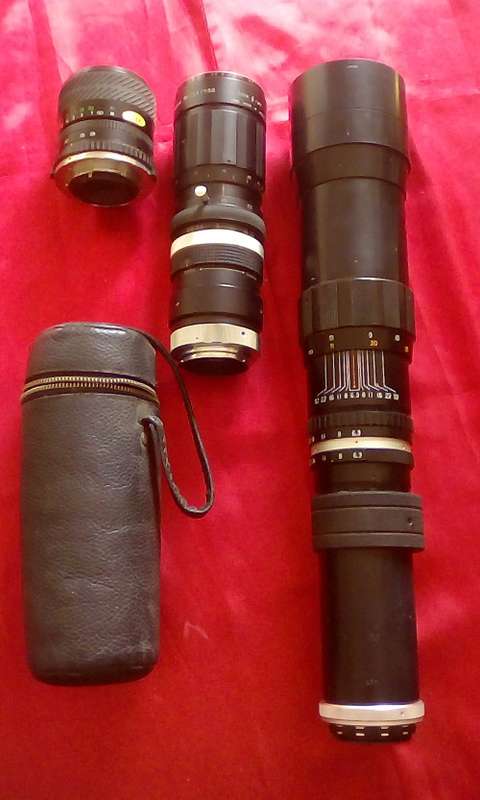 3 x Vintage Camera Lenses Sold As One Lot - See Description