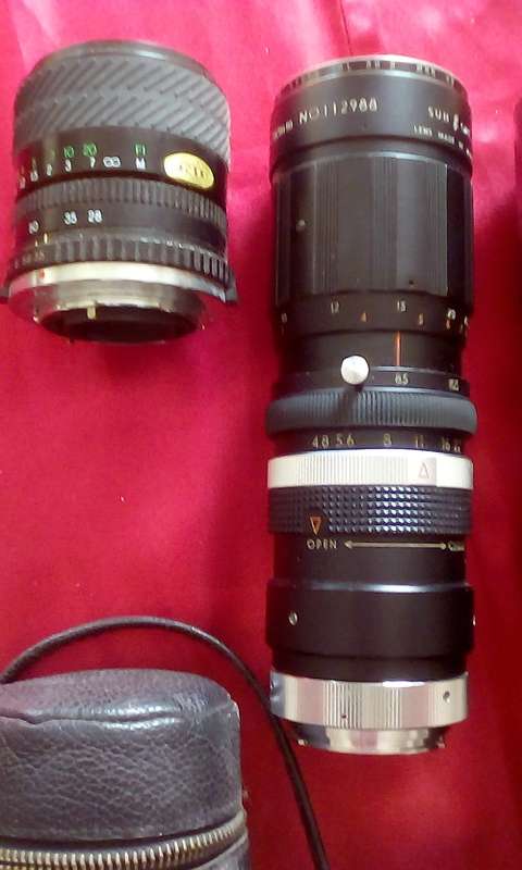 3 x Vintage Camera Lenses Sold As One Lot - See Description