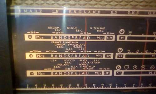 Circa 1952 G.E.C Model BC 5543 Valve Radio (Working)