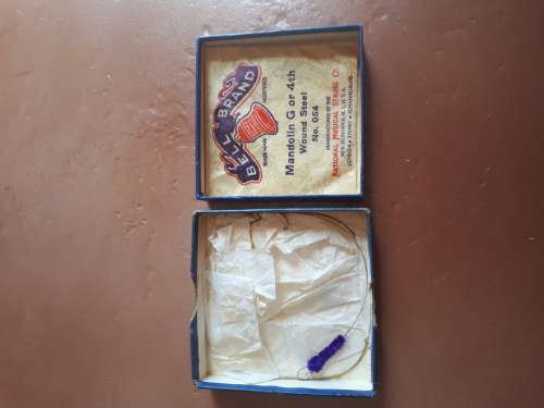 Circa 1940`s Bell Brand Mandolin G Wound Steel No 054