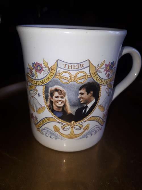 Andrew Sarah Commemorate Their Marriage 1986 Cup