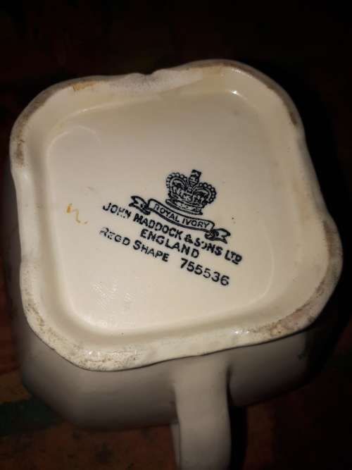 Circa 1940`s Royal Ivory John Maddock @ Sons Ltd Milk Jug