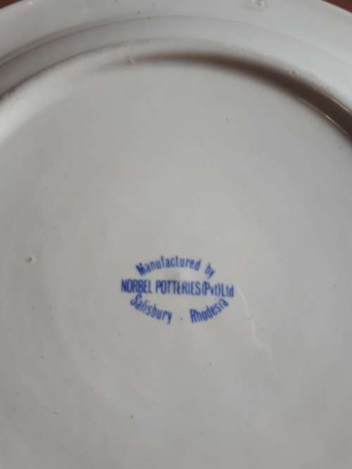 Vintage Rhodesian Norbel Potteries Ashtray