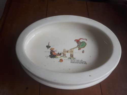 Vintage Royal Doulton Ceramic Childrens Porridge Bowl