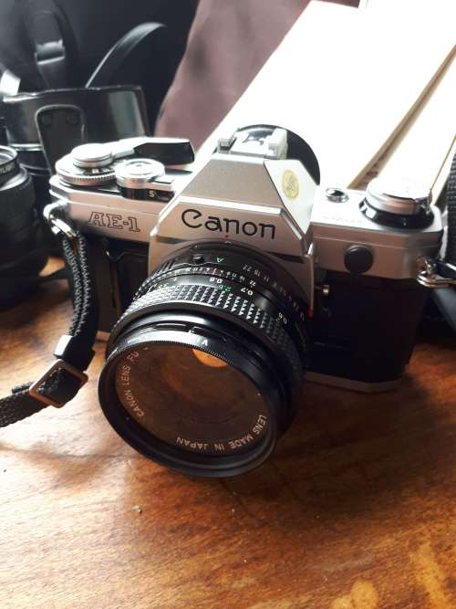 Canon AE1 35mm Camera Plus Accessories