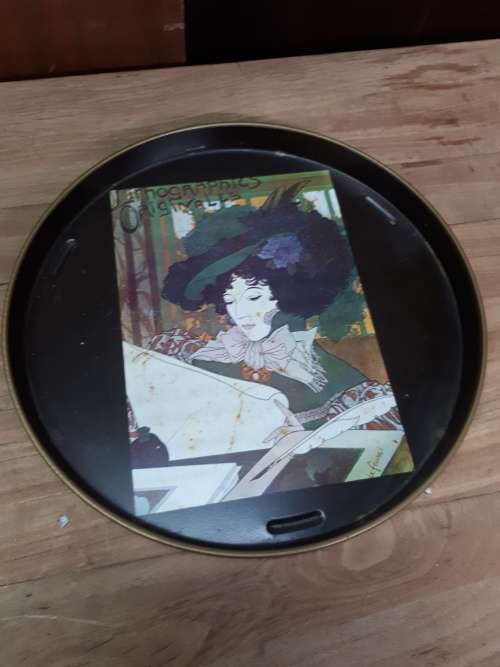 Metal Serving Tray Lithographies Originales