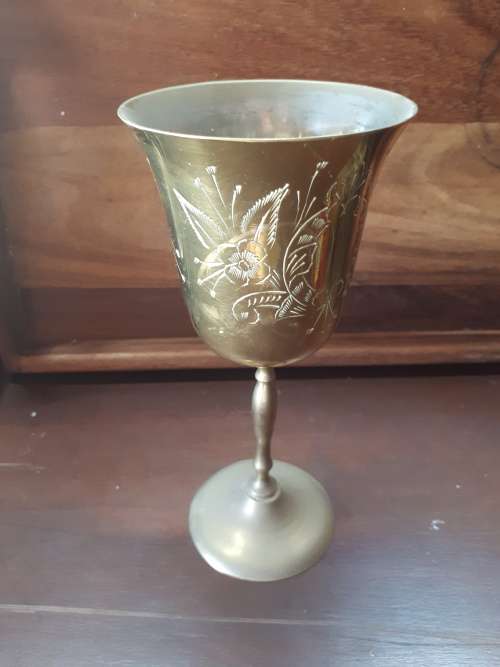 Vintage Brass Church Communion Goblet