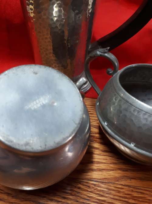 Art Deco Pewter Coffee Set Sheffield England