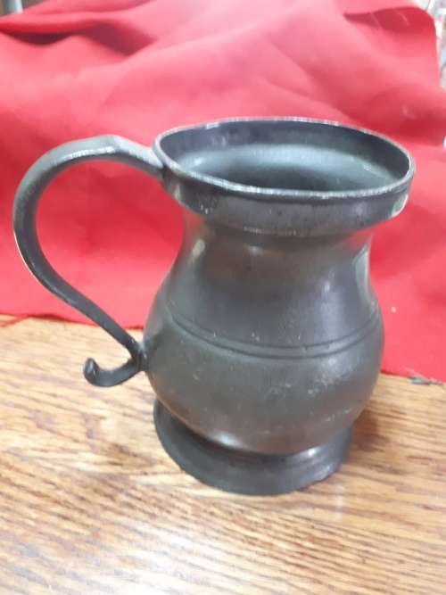 Mid Victorian Pewter Pub Tankard (Hallmarked)