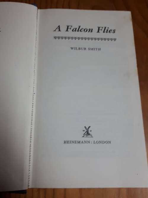 A Falcon Flies Wilbur Smith 1980 Hardcover