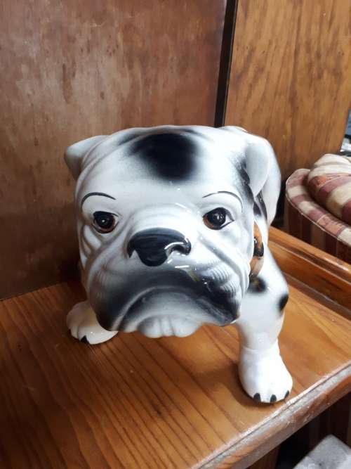 Large Ceramic Glazed Bulldog