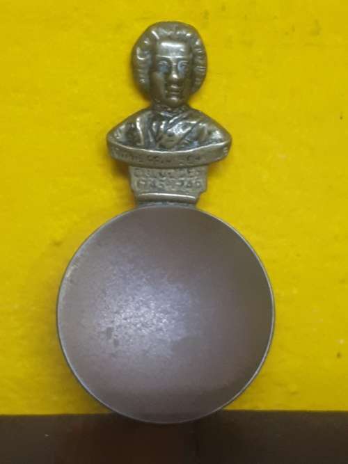 Vintage Brass Caddy Tasting Spoon (Bonnie Prince Charlie 1745-1746)