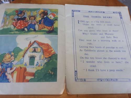 Circa 1940`s Colour Show Pictures of The Three Bears No 9505