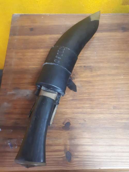 Vintage Gorkha Army Kukri In Original Leather Sheath