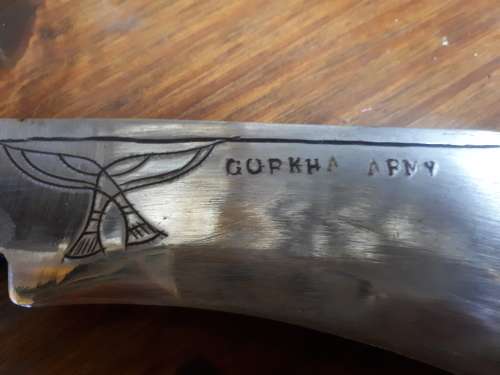 Vintage Gorkha Army Kukri In Original Leather Sheath
