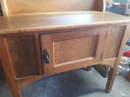 Stunning 1940`s Oak Wash Stand