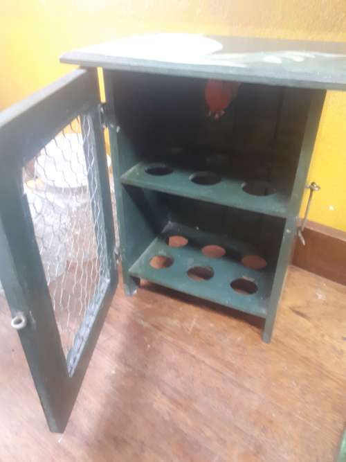 Decoupage 1 Dozen Egg Cabinet