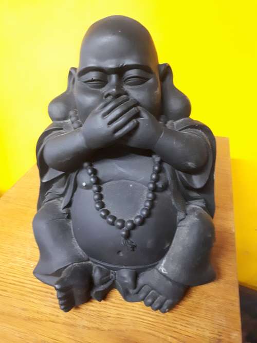 Black Buddha Figure