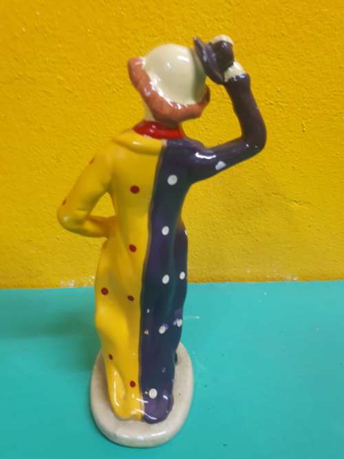 Stunning Highly Detailed Handpainted Ceramic Glazed Clown Figure