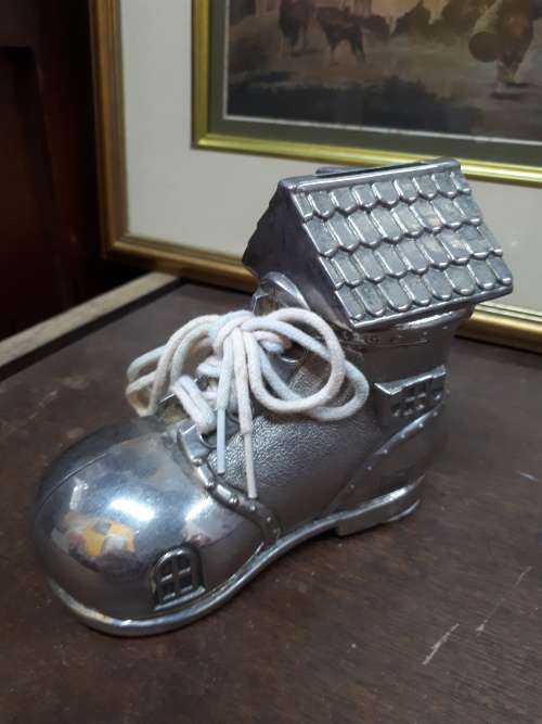 Plated Shoe Money Box