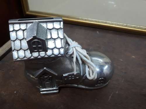 Plated Shoe Money Box