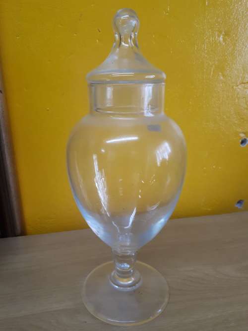 Glass Urn With Lid