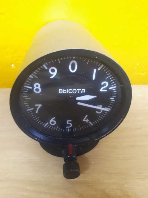 Russian Mig Fighter Jet Instrument Panel Gauge Clock KM