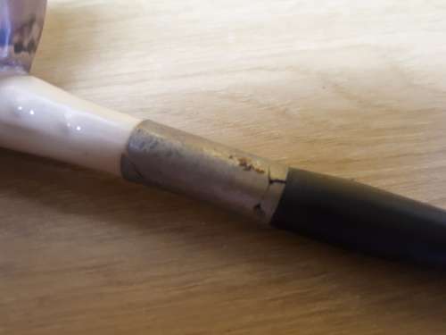 Vintage German Ceramic Glazed Briar Pipe