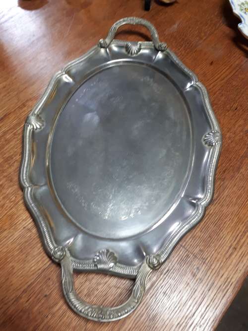 Vintage Plated Serving Tray