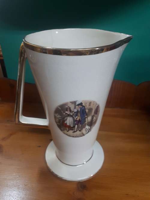 Stunning Handpainted Sudlows Burslem Ceramic Pitcher