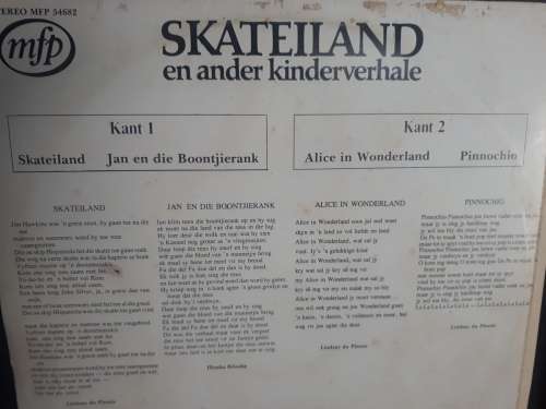1975 Skateiland en ander Kinderverhale LP
