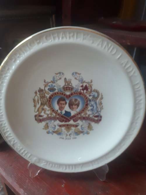 Prince Charles Lady Diana To Commemorate Their Marriage 29 July 1981 Plate