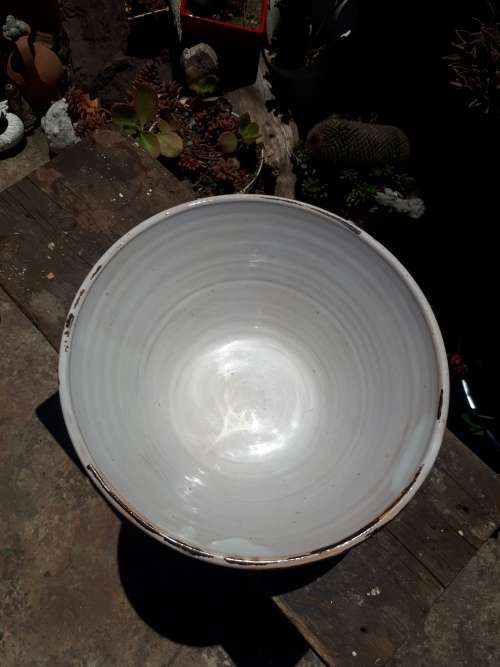 Vintage Ceramic Glazed Mixing Bowl