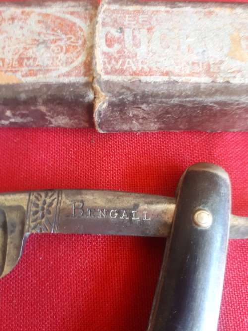 Vintage Bengall Cut Throat Razor In Original Box