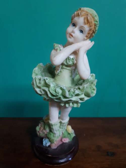 Detailed Handpainted Resin Figure Of Young Girl
