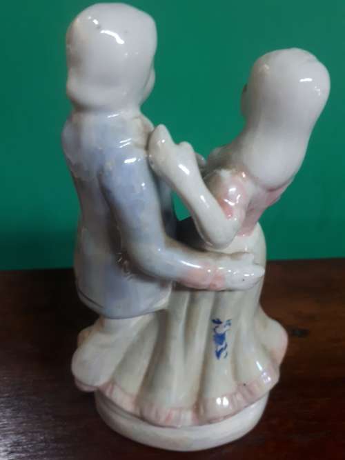 Ceramic Glazed Dancing Couple