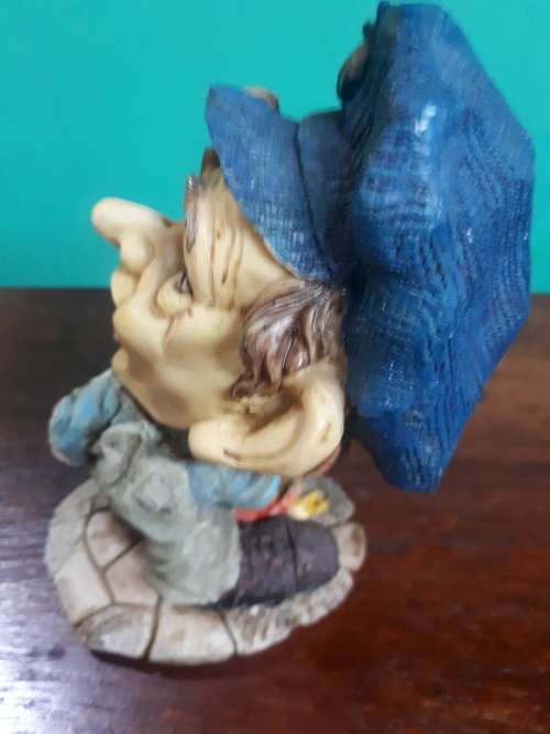 Vintage Highly Detailed Handpainted Resin Figure of a Handyman