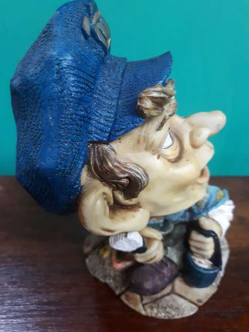 Vintage Highly Detailed Handpainted Resin Figure of a Handyman